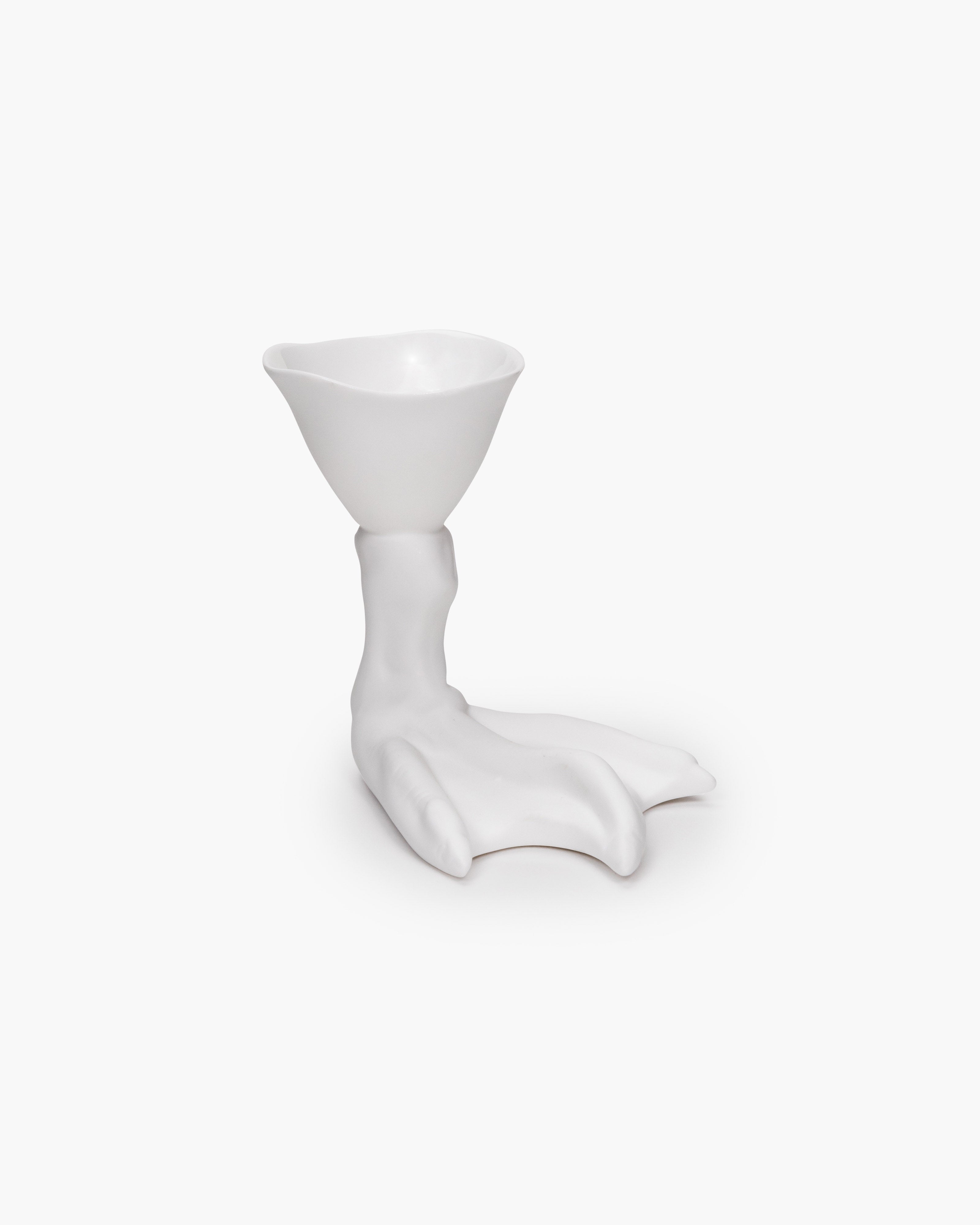 Egg Cup Peking Duck Foot White Perfect Imperfection