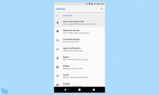 The new settings menu in Android Oreo is clean and easy to navigate.