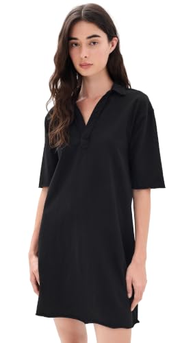 Frank &amp;amp; Eileen Women's Emma Mini Henley Dress, Black, M