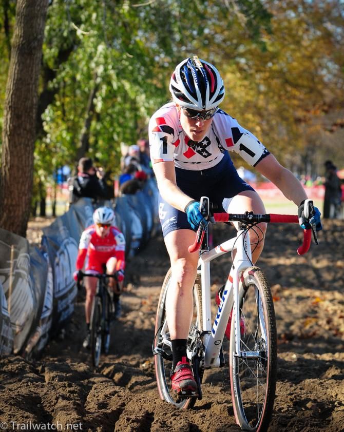 Katie Compton (Trek Cyclocross Collaborative) wasted no time distancing herself from her rivals
