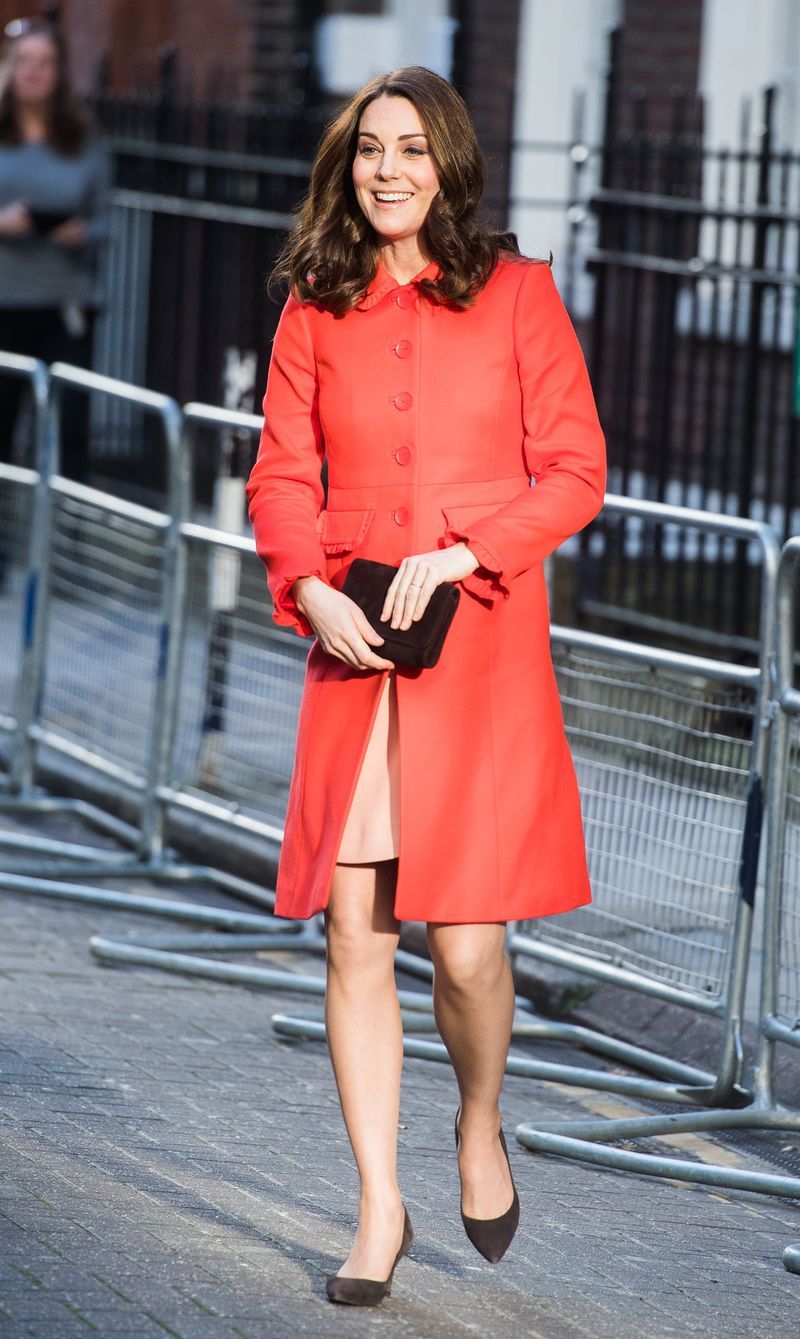 Clothing, Street fashion, Fashion, Fashion model, Red, Orange, Coat, Footwear, Snapshot, Outerwear,