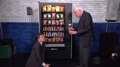 Bernie Sanders gives Stephen Colbert a lesson in never giving up