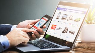 Online Ecommerce Shopping Website Or Store On Smartphone Screen