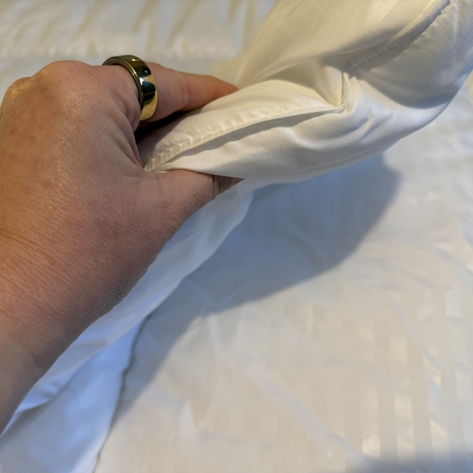 M&amp;amp;S Supremely Washable Duvet being tested in a bedroom at home