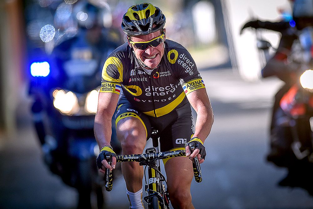 Thomas Voeckler solos to the win during stage 1 at Provence