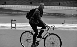 Male biking