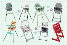 Best high chairs: a collage of some of the products featured in this guide