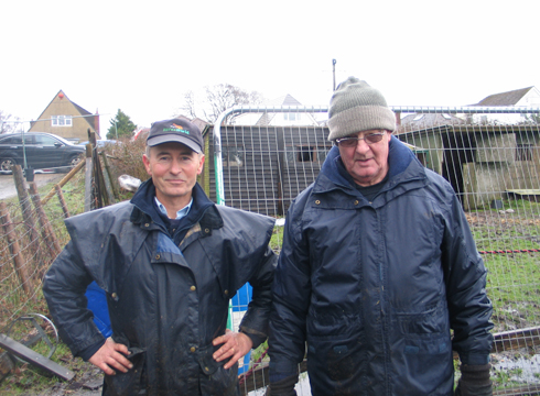 HorseWorld's Jerry Watkins and World Horse Welfare's Phil Jones attended the rescue