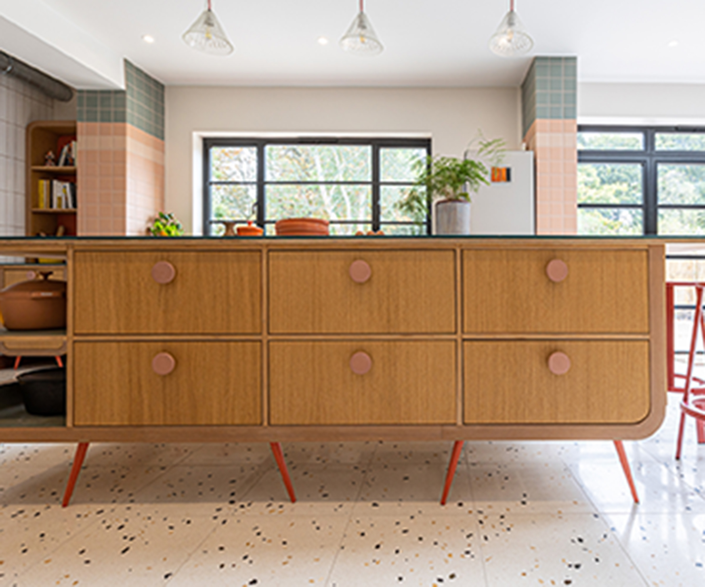 retro freestanding kitchen