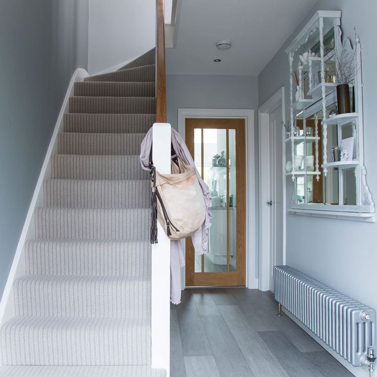 Check out this entrance hall with a cloakroom Ideal Home