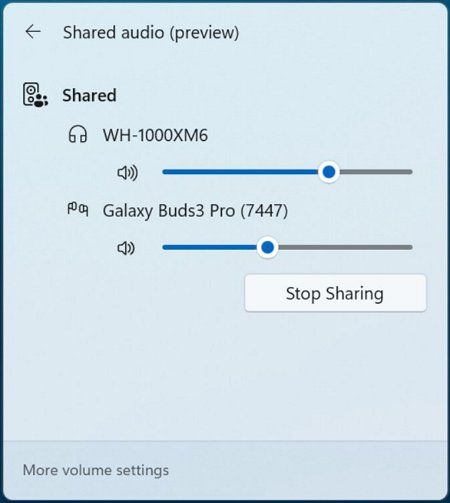 Shared audio