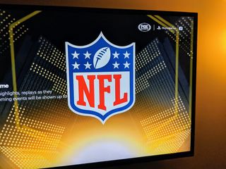 NFL Logo on TV from Fox Sports App