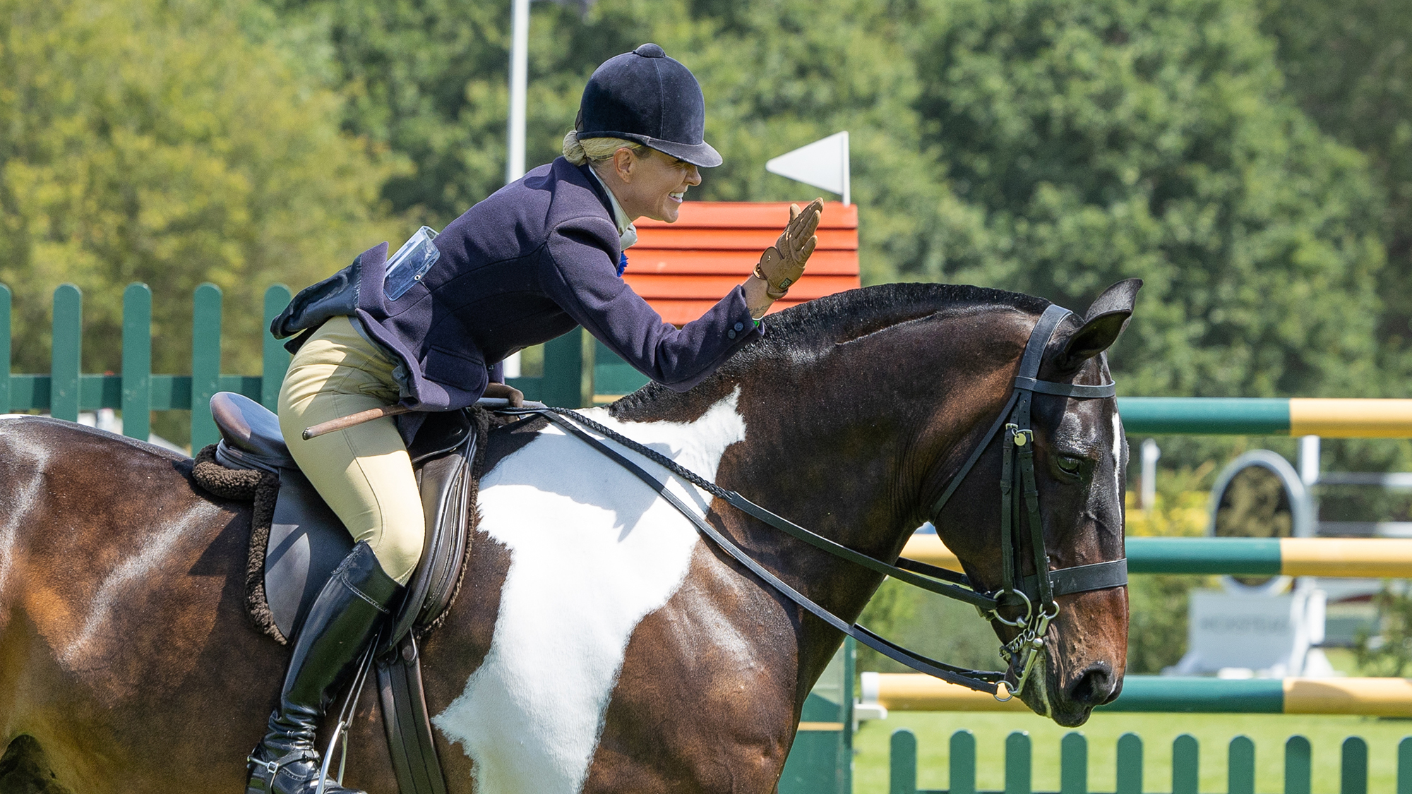 Mr. Vincent and Danielle Heath in the Surrey Envelopes BSHA Supreme Cob Championship at the Agria Royal International Horse Show, Hickstead, Sussex, UK. 26 July 2026
