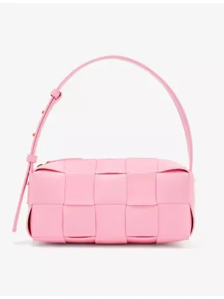 Brick Cassette Intrecciato Leather Shoulder Bag