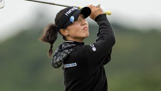 Lydia Ko takes a shot at in the final round of the AIG Women's Open