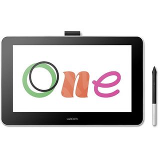 Wacom One ved siden av tegnepennen