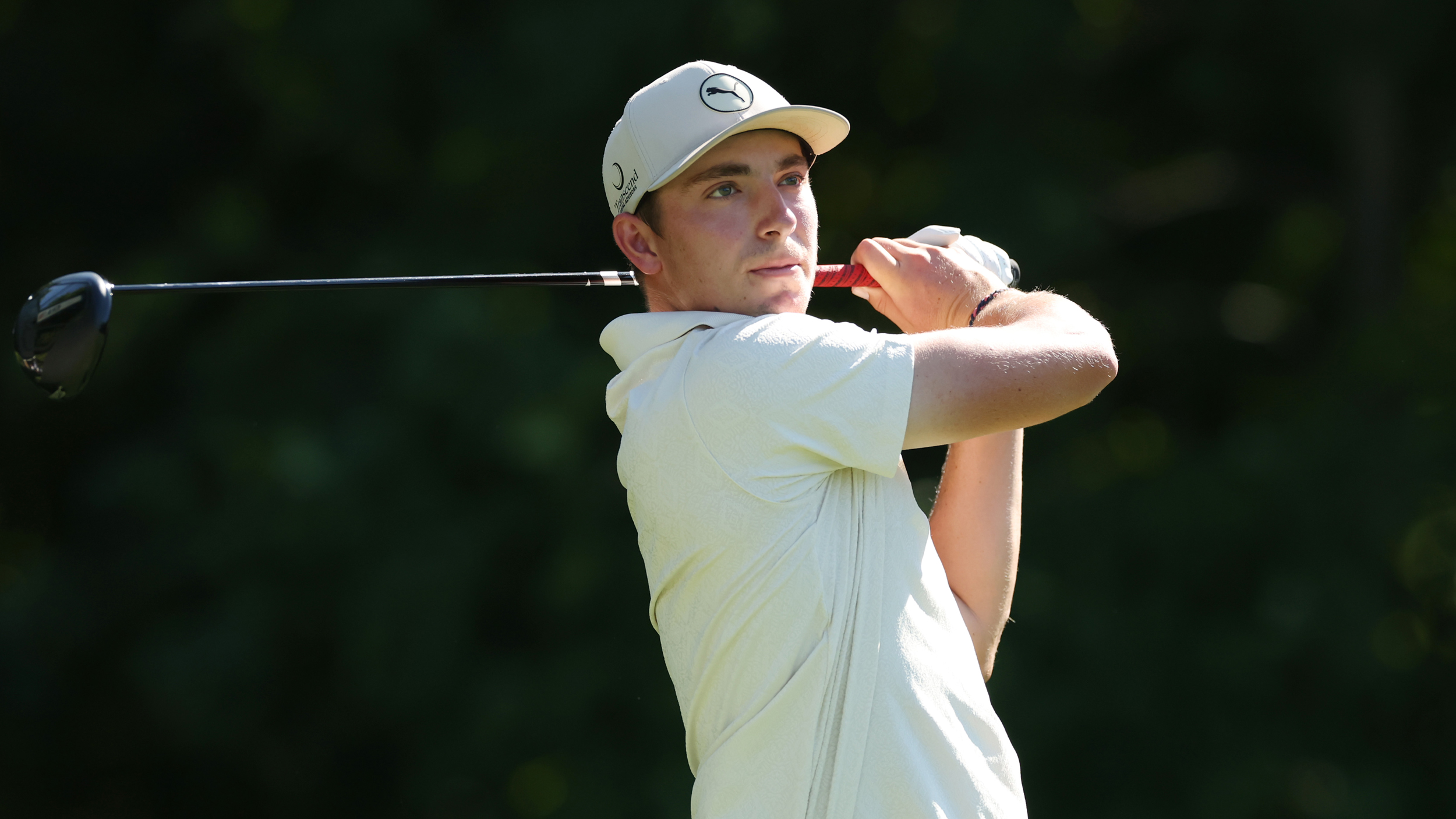 Ben James hits a drive at the 2025 John Deere Classic