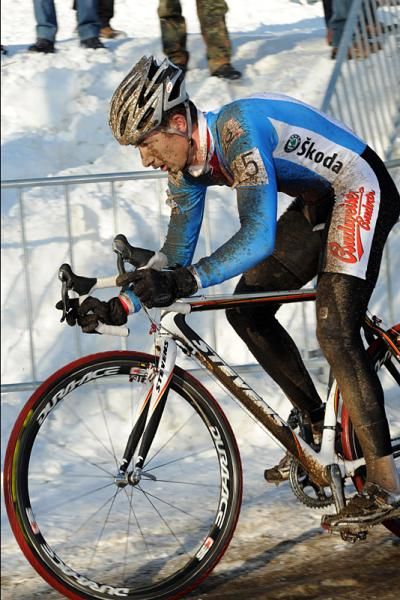 Radomir Simunek had some time at the front, but faded to 8th.