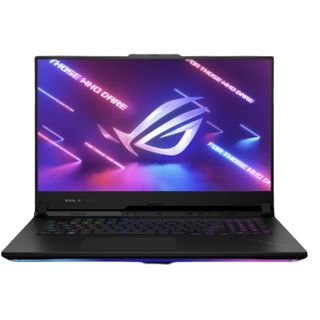 Product render of the ASUS ROG Strix SCAR 17 X3D (2023).