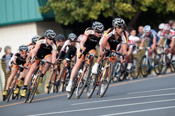The Optum team on the front after realign in the break.