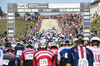 UCI 2023 Gravel World Championships in Italy, men's elite start