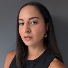 Jazz Harris wearing Summer Fridays Blush Butter Balm