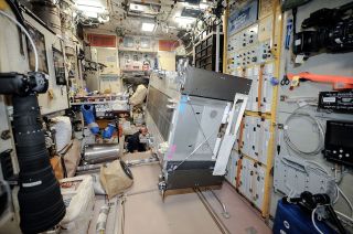 Treadmill Vibration Isolation System in ISS