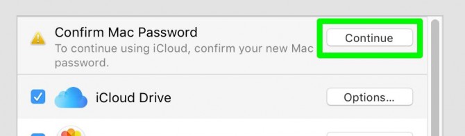 change macbook password