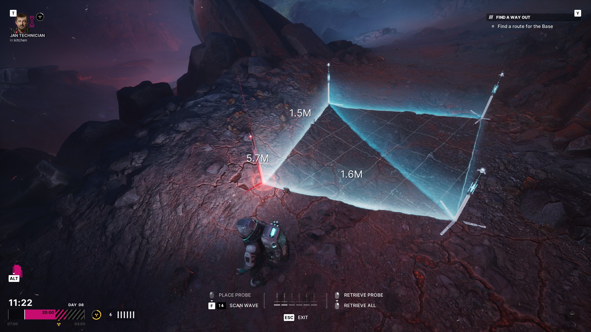 Looking at where to place a probe in The Alters