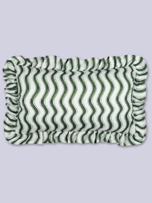 Summer Solstice Wiggly Stripe Outdoor Rectangle Cushion