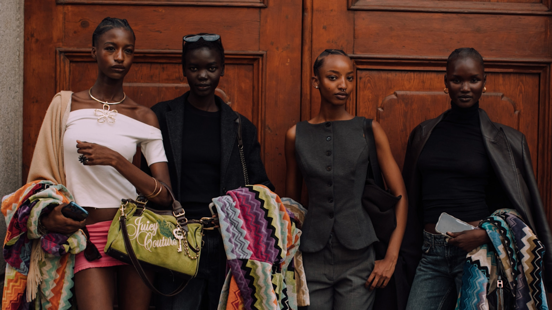 women wearing basics in Milan