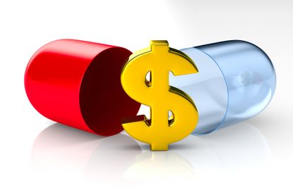 capsule on white background. Isolated 3D illustration