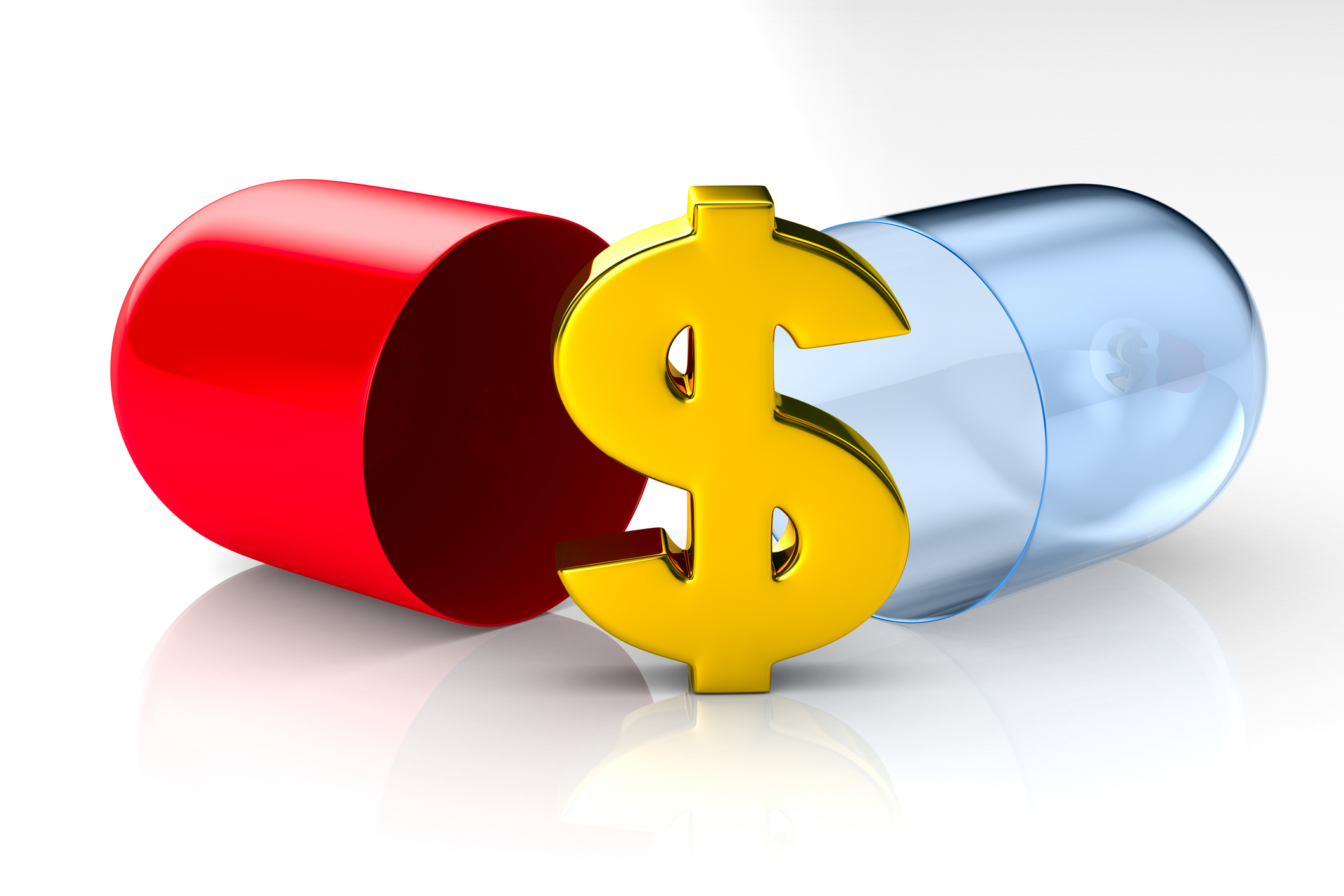 capsule on white background. Isolated 3D illustration