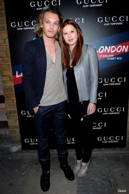 Jamie Campbell-Bower and Bonnie Wright - Gucci Icon Temporary Pop-up store, London - Marie Claire
