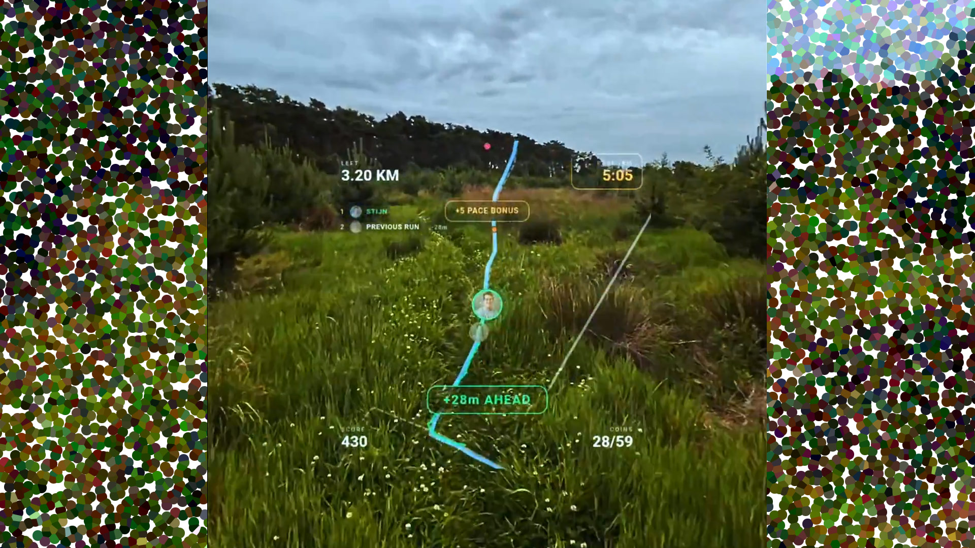 Gamified AR running app 