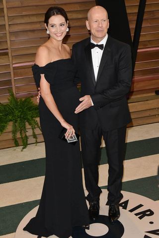 Bruce Willis And Emma Hemming At The Oscars 2014