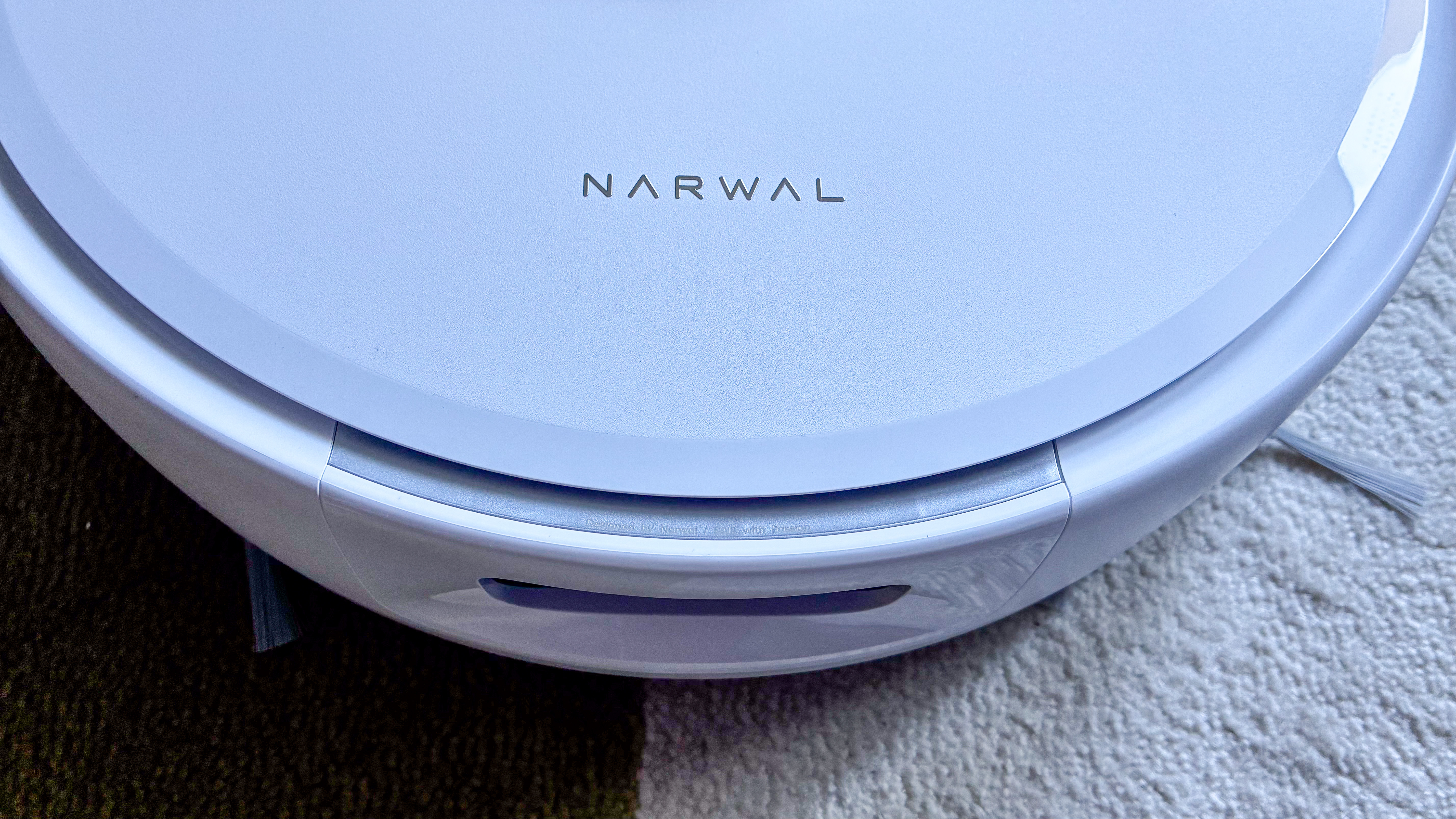 Branding on the top of the Narwal Freo Z10 robot