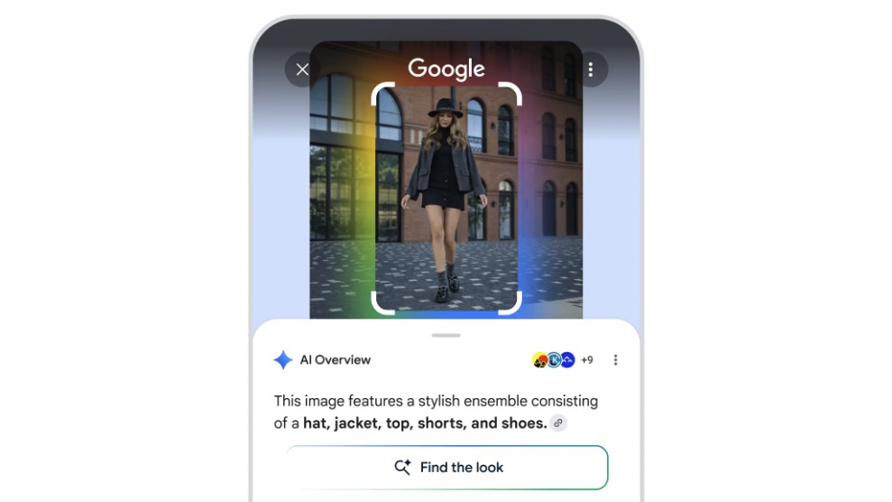 Finding an outfit with Circle to Search