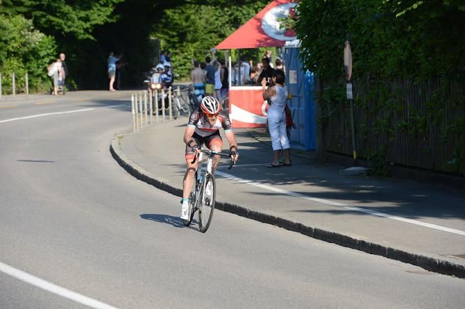 Gregory Rast (RadioShack-Leopard) pushes toward the finish of stage 6