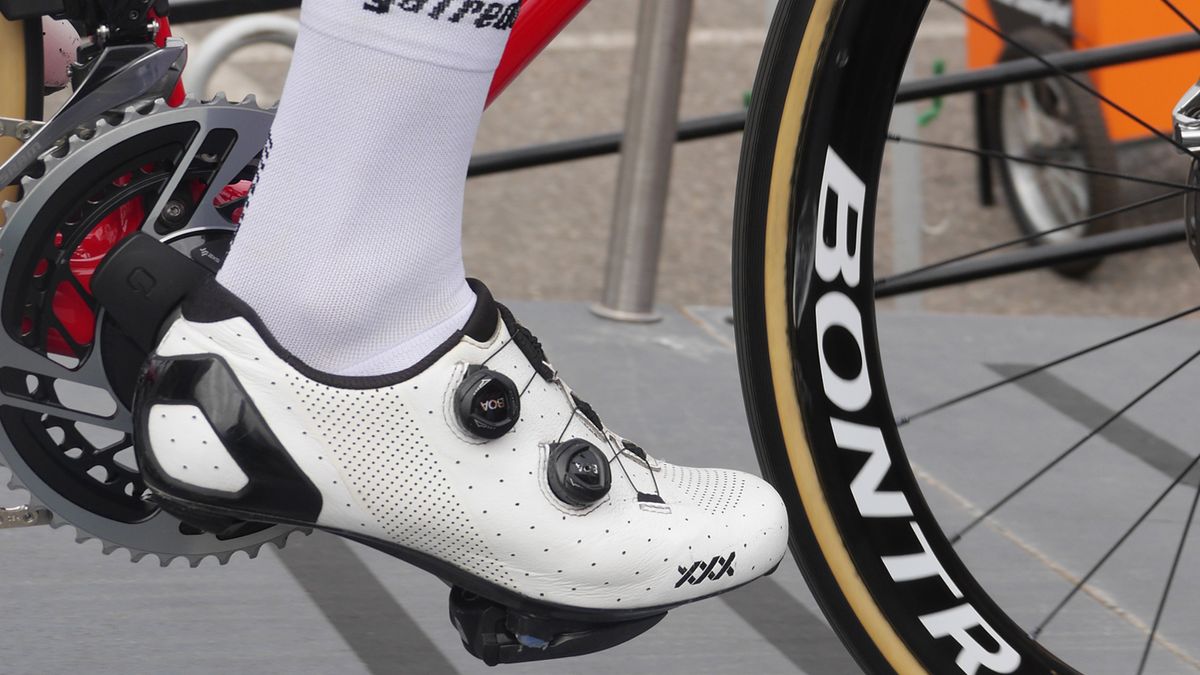 Bontrager XXX shoes are being worn by a number of the Trek Segafredo team