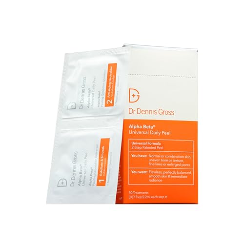 Dr Dennis Gross Alpha Beta Universal Daily Peel: for Uneven Tone or Texture and Fine Lines or Enlarged Pores, (30 Treatments)