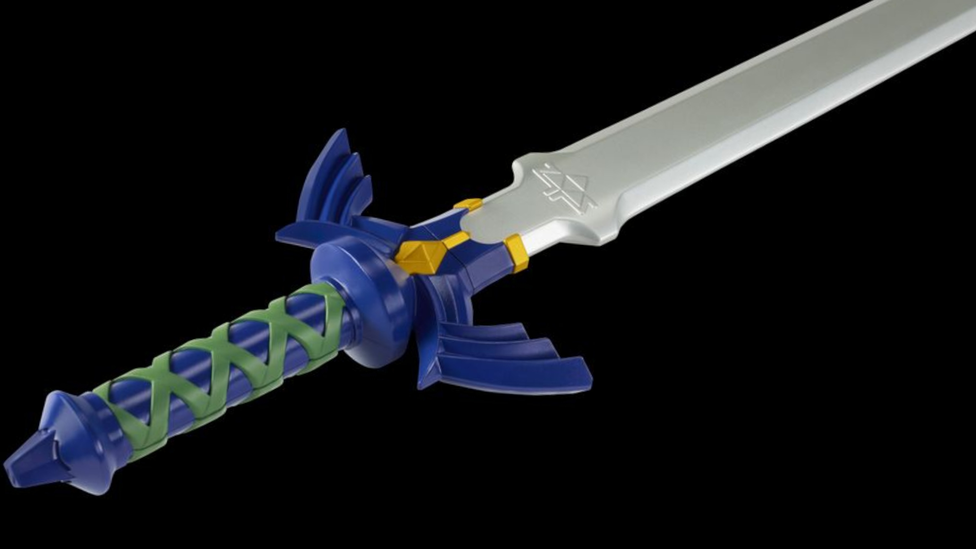 The Electronic Master Sword on a dark background