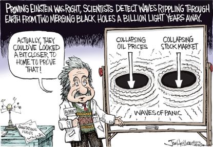 Editorial Cartoon U.S. Einstein Black Holes