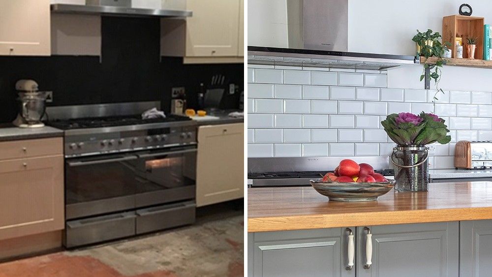 kitchen makeover before and after