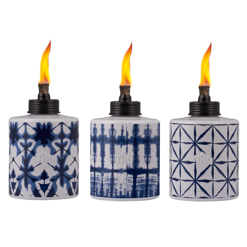 Tiki Brand Tiki® Brand 5.75 Inch Table Torch Glass Tiedye & Reviews | Wayfair