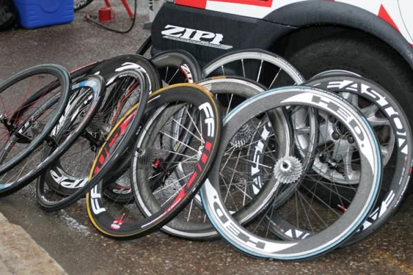 There were plenty of flat tyres