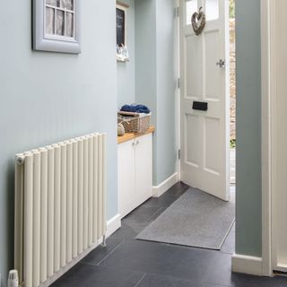 heating system door and doormat