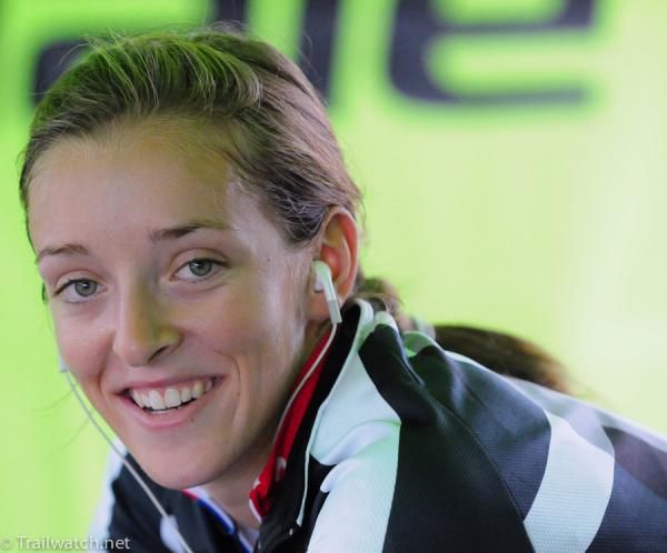Kaitlin Antonneau (Cannondale) warming up before the race
