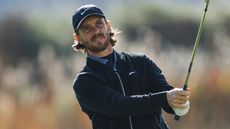 Tommy Fleetwood takes a shot during the 2022 Alfred Dunhill Links Championship