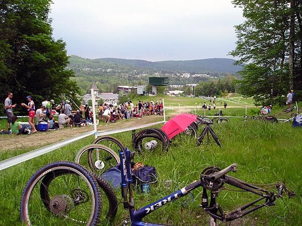 the feed/tech zone at Mount Snow